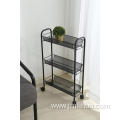 3 mesh tier kitchen cart